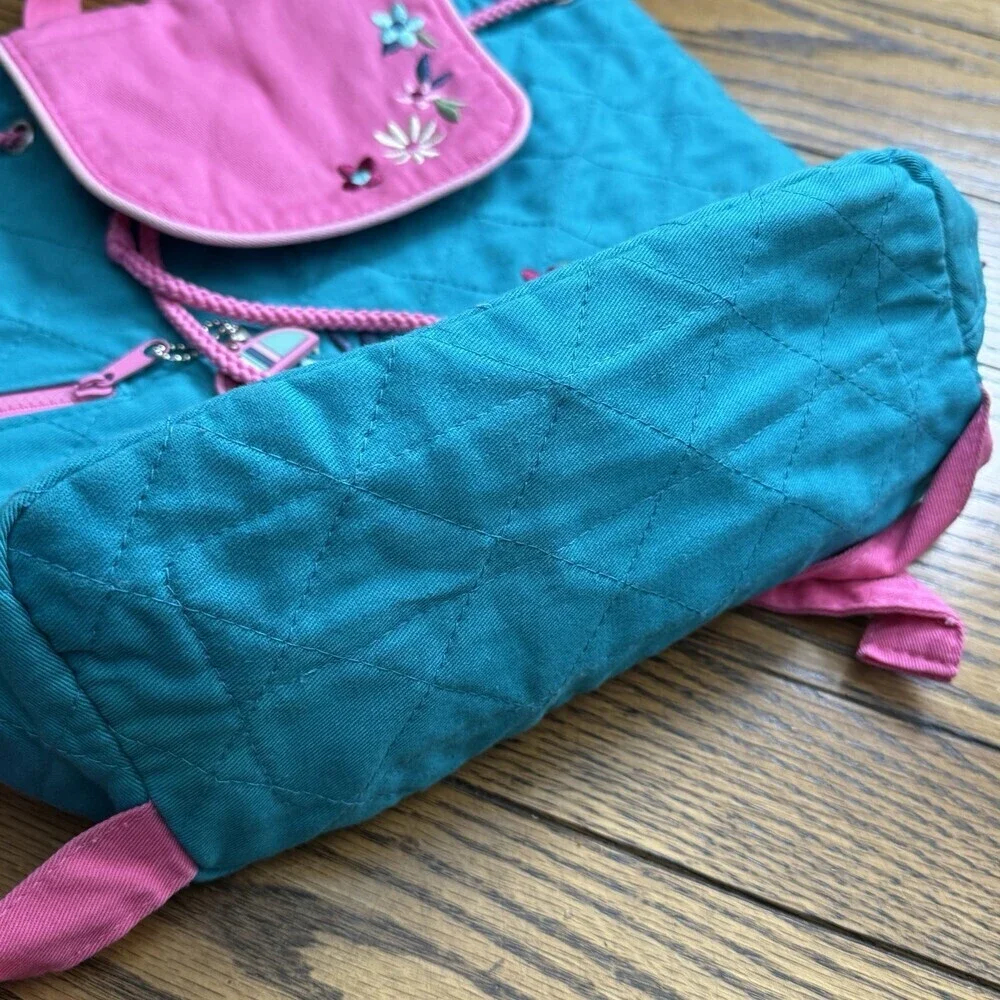 Stephen Joseph Beautiful Pink Sloth Children's‎ Backpack Colorful Quilted